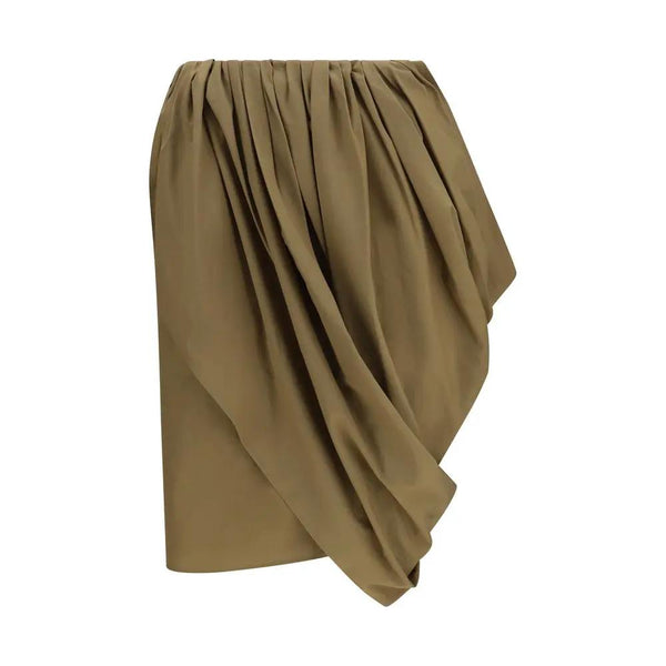 Chloé Bicolor Cotton Midi Skirt by Chloé