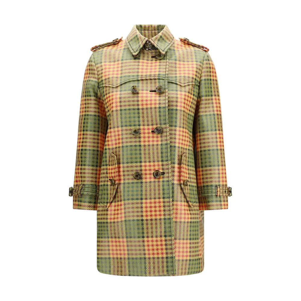 Burberry Multicolor Polyester Coat by Burberry