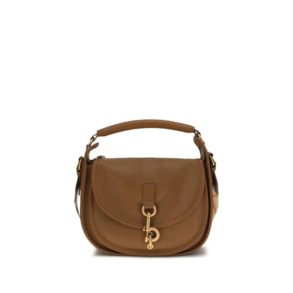 Burberry Brown Calf Leather Bos Taurus Shoulder Bag by Burberry