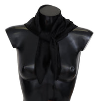 Missoni Black Wool Knit Unisex Neck Wrap Shawl Scarf