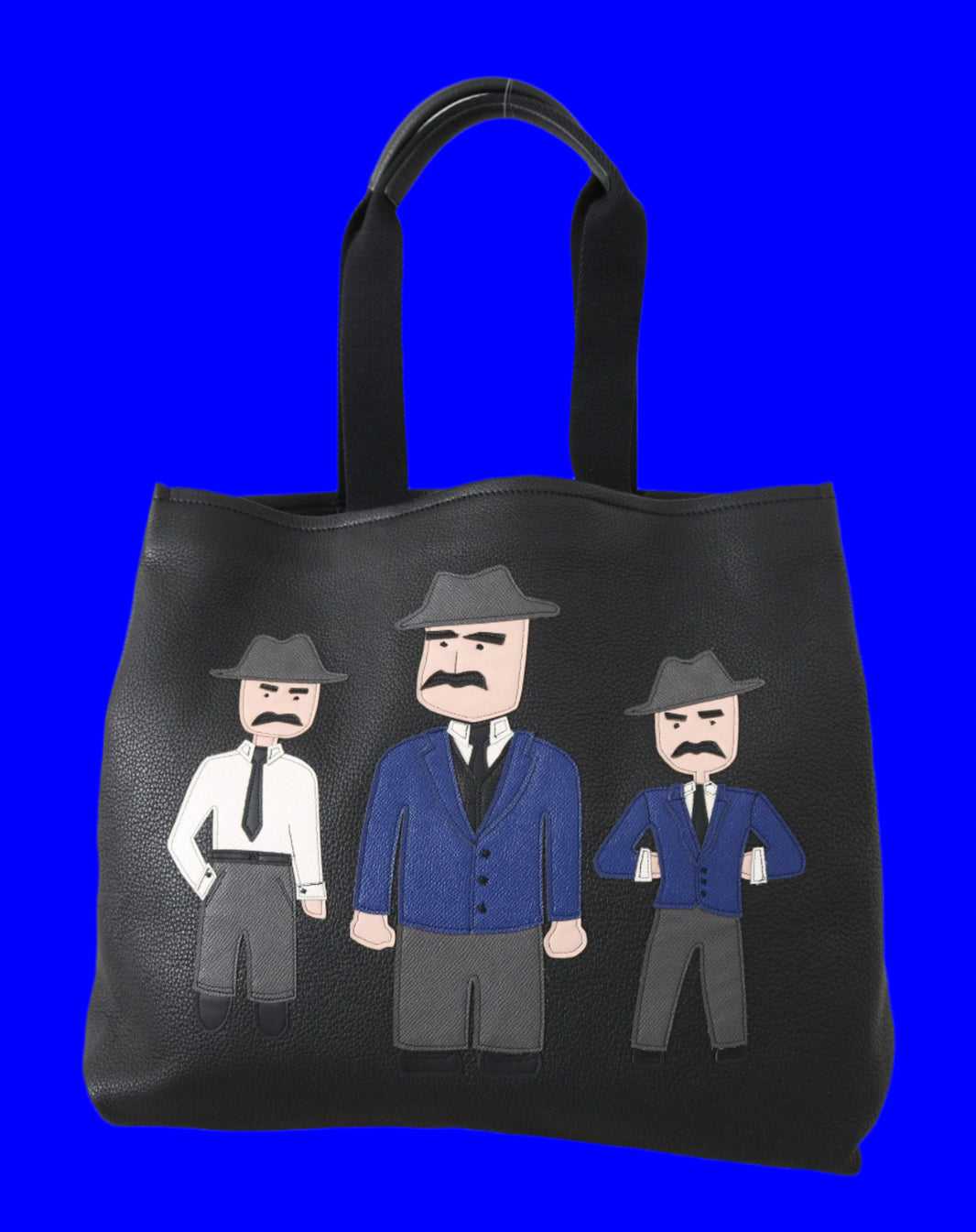 Dolce & Gabbana Black Leather Travel Shopping Gym #DGFAMILY Tote Bag