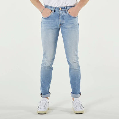 Don The Fuller Light Blue Cotton Men Jeans
