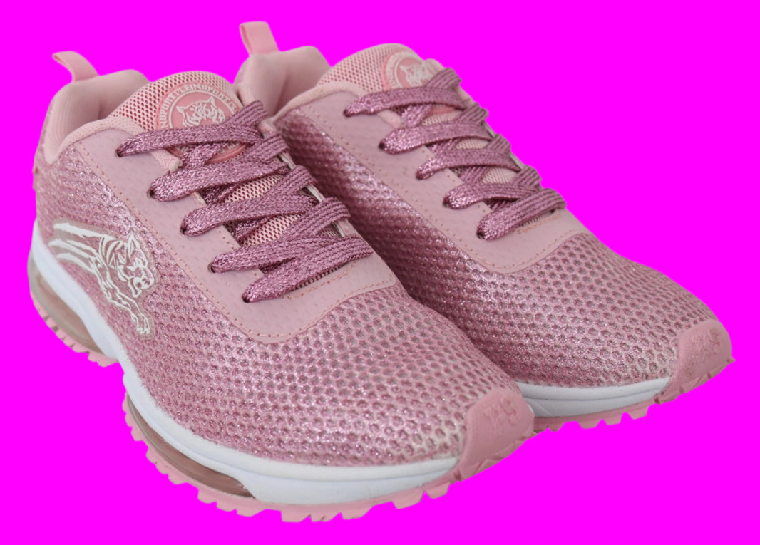Plein Sport Chic Powder Pink High-Craft Sneakers