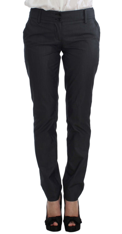 Exte Gray One Button Two Piece Suit