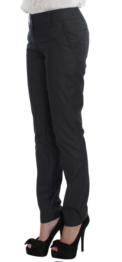Exte Gray One Button Two Piece Suit