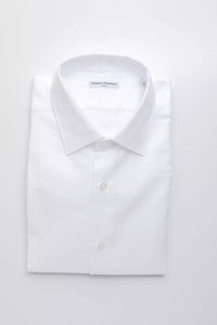 Robert Friedman White Cotton Men's Shirt