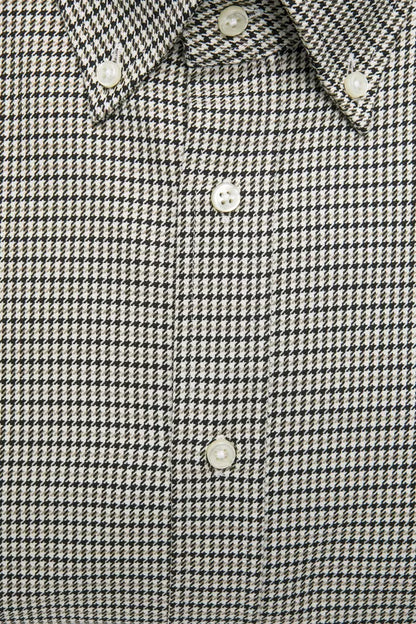 Robert Friedman Beige Cotton Men's Shirt