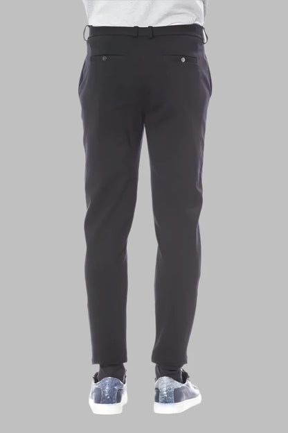 Verri Blue Viscose Men's Pant