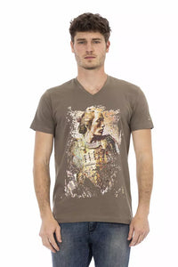 Trussardi Action Brown Cotton Men's T-Shirt