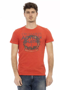 Trussardi Action Red Cotton Men's T-Shirt