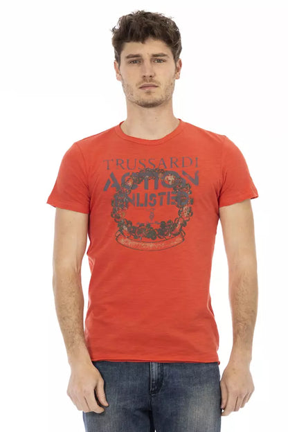 Trussardi Action Red Cotton Men's T-Shirt