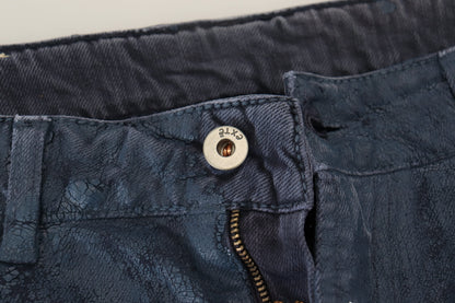 Exte Blue Cotton Tapered Slim Fit Men Casual Denim Jeans