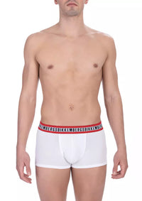 Bikkembergs White Cotton Men Underwear Twin Pack