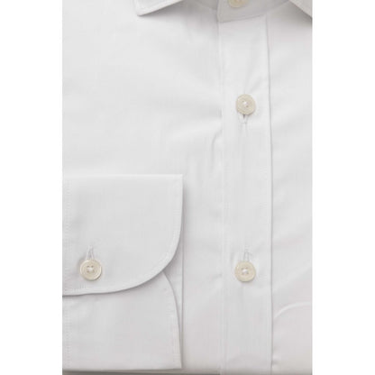 Bagutta White Cotton Men's Shirt