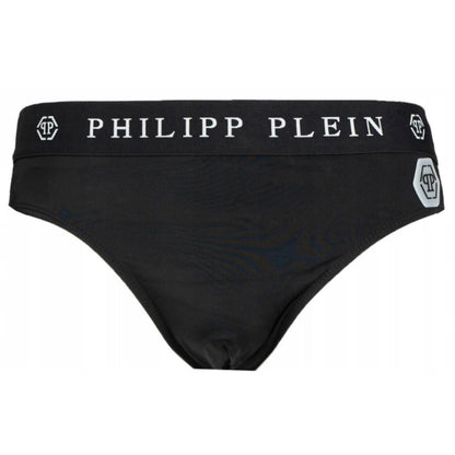 Philipp Plein Black Polyamide Men's Swimwear Trunks