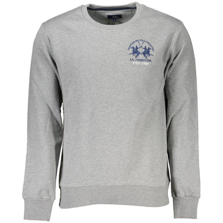 La Martina Embroidered Cotton Crewneck Sweater