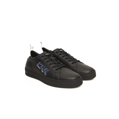 Cerruti 1881 Black Cowhide Men Sneaker