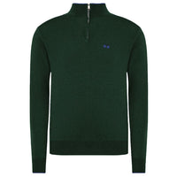 La Martina Green Wool Men Sweater