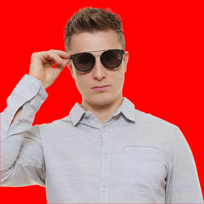 Police Silver Men Sunglasses
