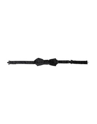 Dolce & Gabbana Black Silk Polka Dot Adjustable Neck Men Papillon Bow Tie