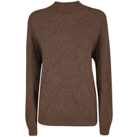 Yes Zee Brown Acrylic Women Sweater