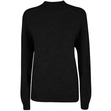 Yes Zee Black Acrylic Women Sweater