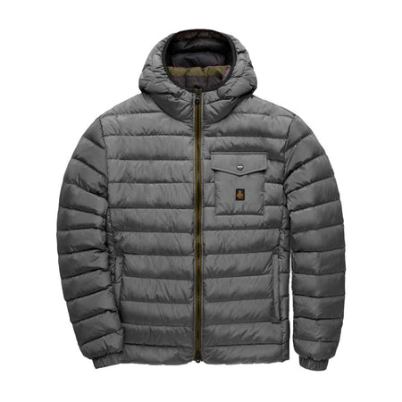 Refrigiwear Gray Nylon Men's Down Jacket