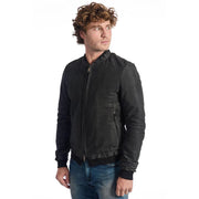 Roberto Pepe Luxury Gray Lambskin Men Jacket by Roberto Pepe Luxury