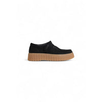Clarks Black Suede Leather Platform