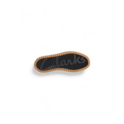Clarks Black Suede Leather Platform