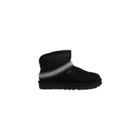UGG Black Suede Leather Ankle