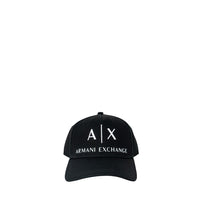 Armani Exchange Black Cotton Caps Baseball Hat