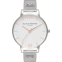 Olivia Burton Silver Stainless Steel Dress Watch