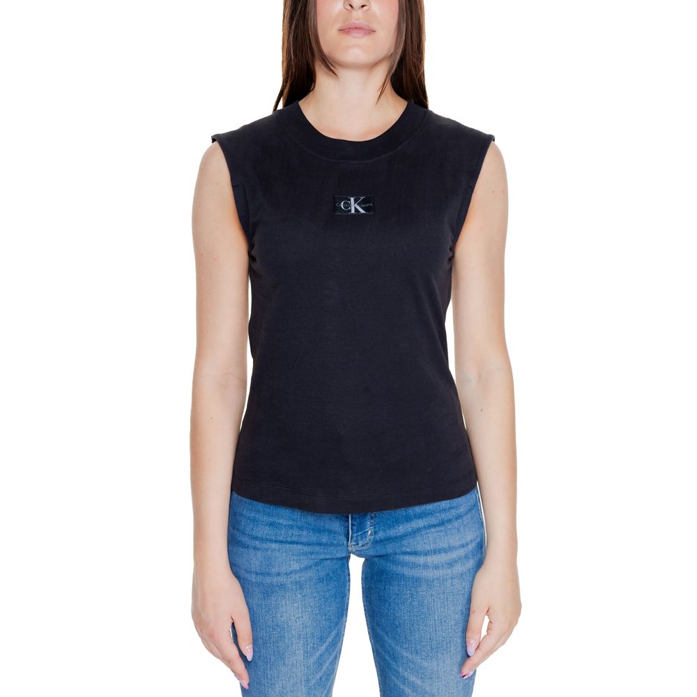 Calvin Klein Jeans Black Cotton T-Shirt