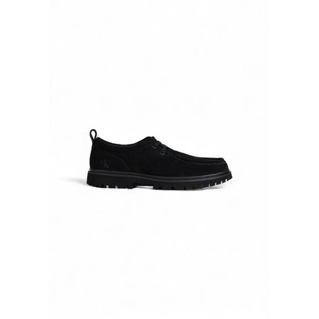 Calvin Klein Jeans Black Suede Leather Oxfords And Derby