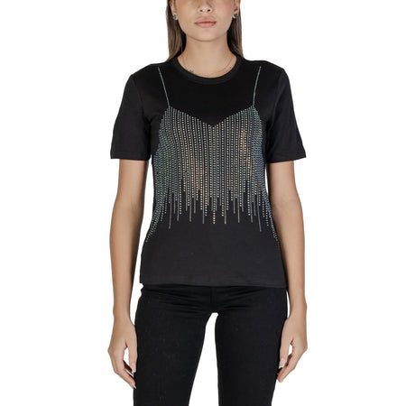 Only Black Cotton T-Shirt