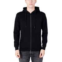 Jack Jones Black Polyester Hoodie