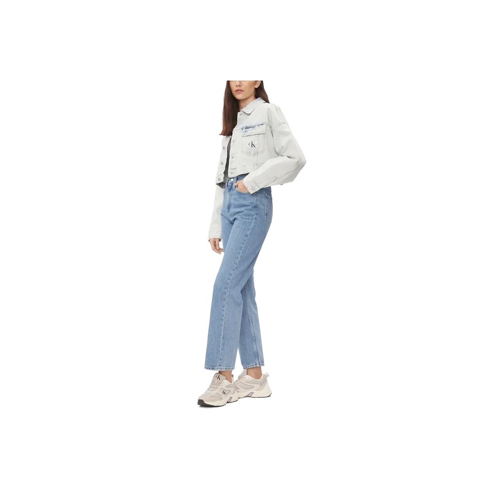 Calvin Klein Jeans Light Blue Cotton Relaxed Fit Jeans