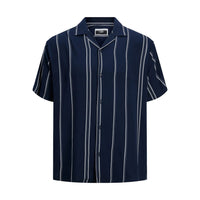 Jack Jones Blue Viscose Shortsleeve