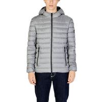Gianni Lupo Gray Polyamide Jackets & Coat
