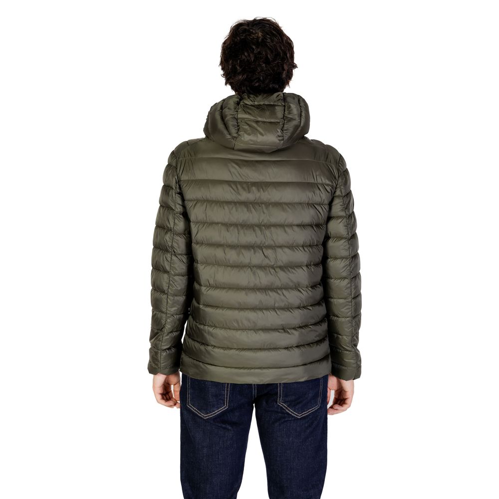 Gianni Lupo Green Polyamide Jackets & Coat