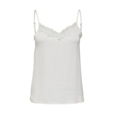 Jacqueline De Yong White Polyester Tank Tops