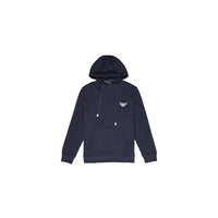 Emporio Armani Underwear Blue Cotton Hoody