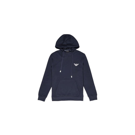 Emporio Armani Underwear Blue Cotton Hoody