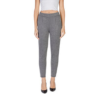 ICHI Black Polyester Skinny Pant