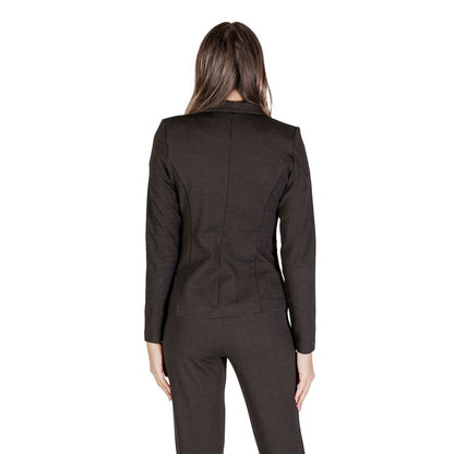 ICHI Brown Polyester Blazer