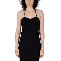 Rinascimento Black Polyester Top