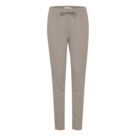 ICHI Gray Polyester Pant