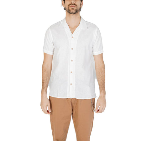 Hamaki-Ho White Linen Shortsleeve