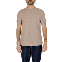 Hamaki-Ho Beige Linen Shortsleeve